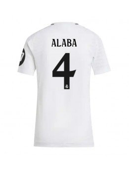 Real Madrid David Alaba #4 Heimtrikot für Frauen 2024-25 Kurzarm